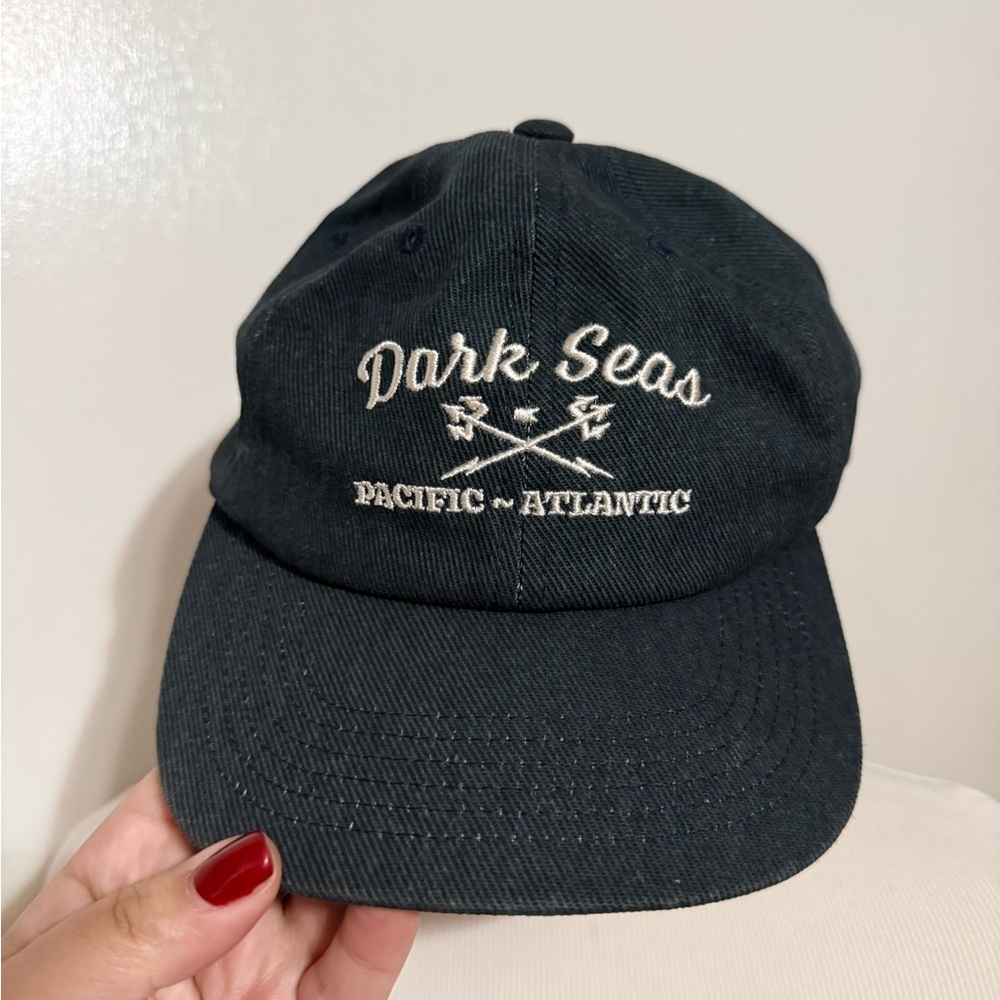 Dark Seas Men's Dark Blue/Grey Corduroy Trident Hat